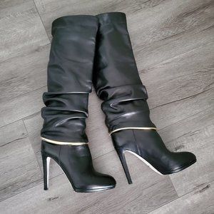 VERO CUOIO, Made In Italy, Leather Knee High Boots